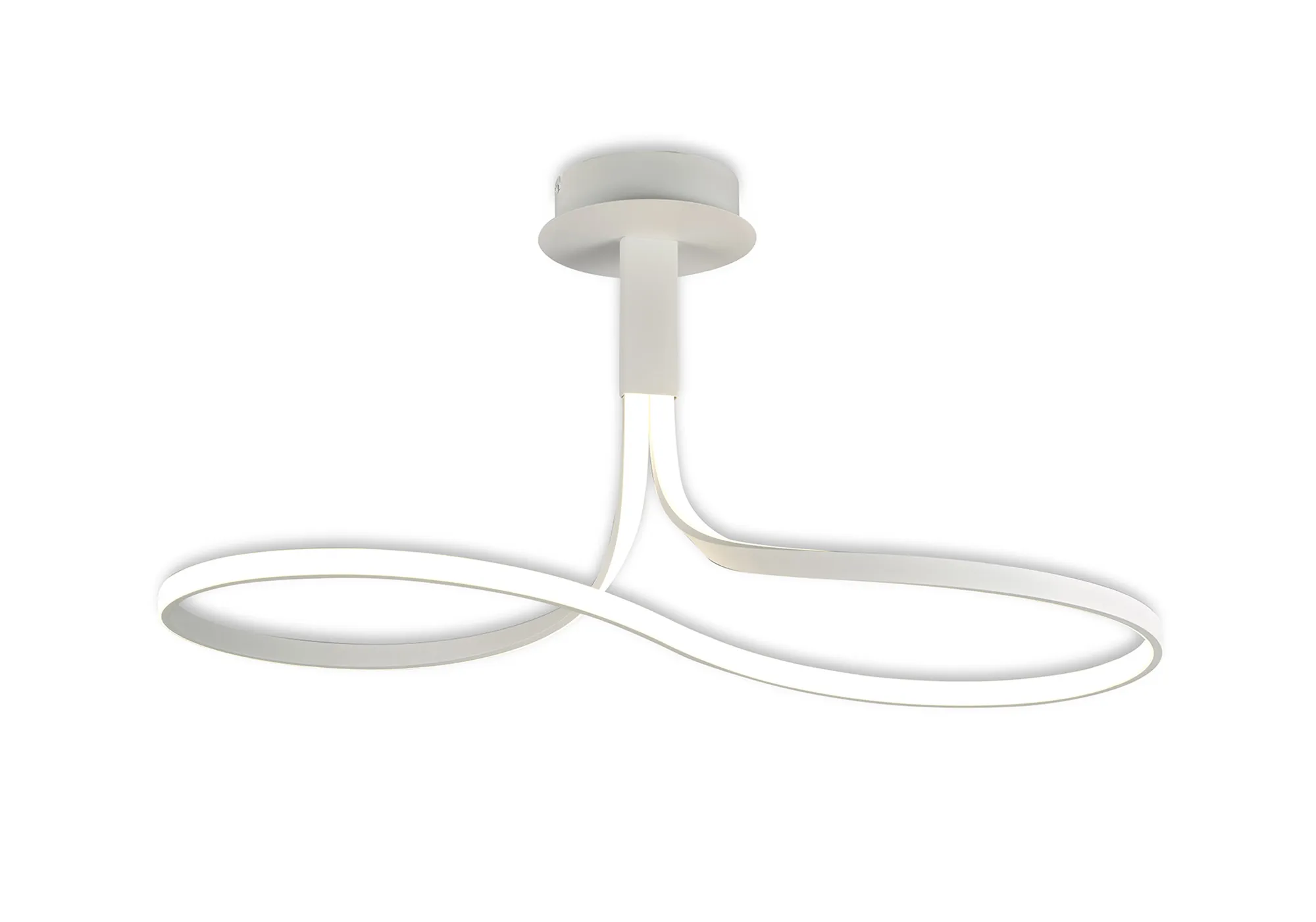 M6000  Nur Blanco Rectangular Semi Flush 40W LED Dimmable